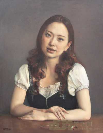 庞茂琨 少女像 117×90cm